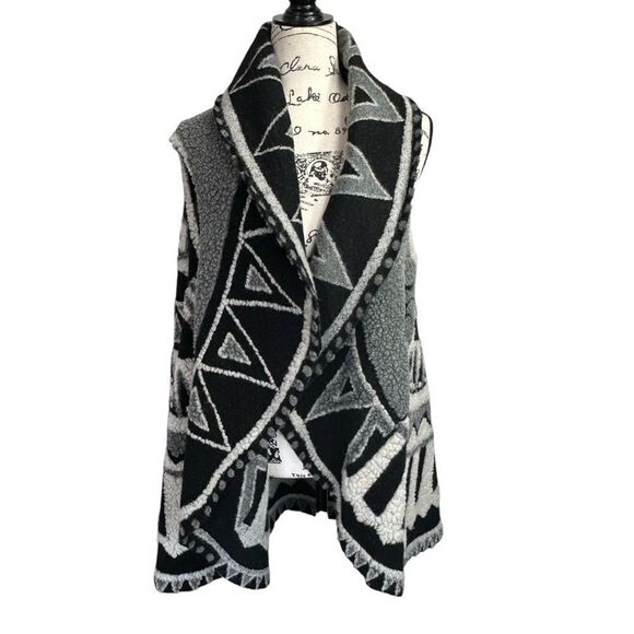 See and Be Seen Western Style Fleece Winter Open Vest, OS - Picture 1 of 8
